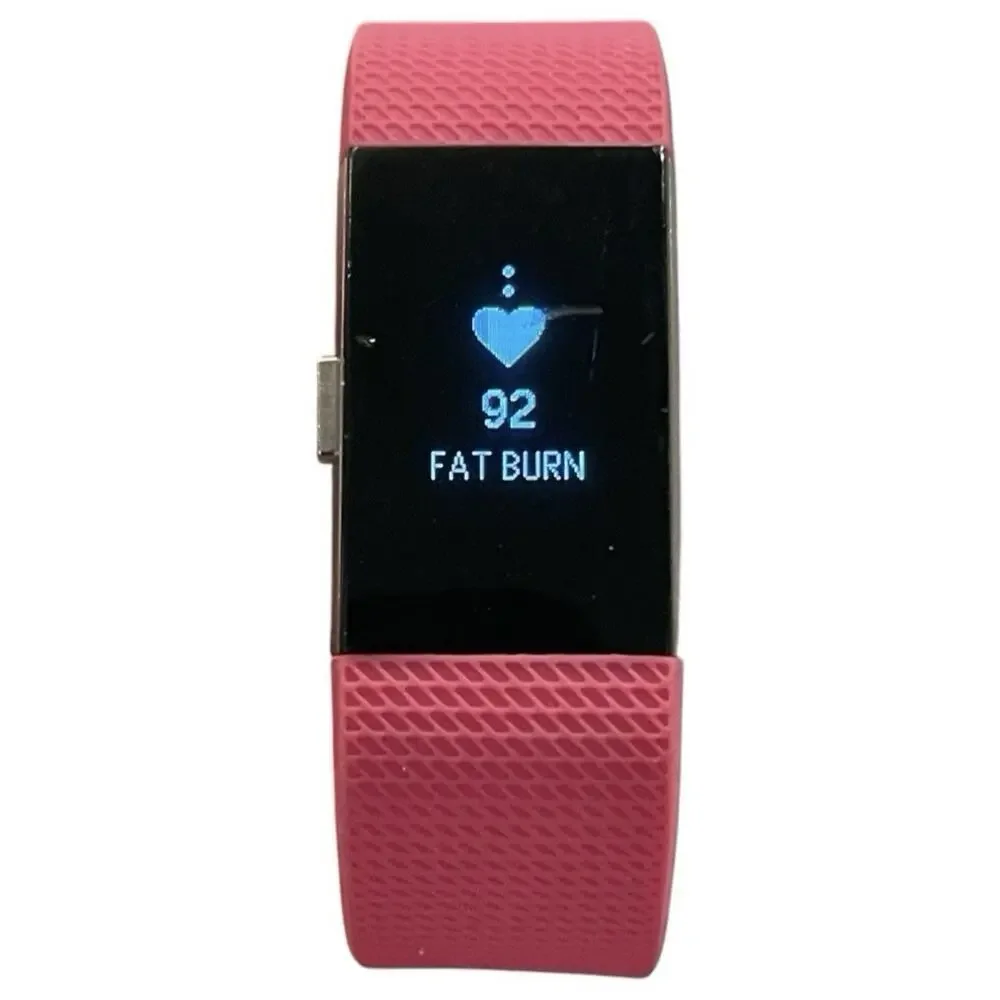 Fitbit Charge 2 Pink Band Size S Heart Rate Tracker w/ Box – Scratch on Screen